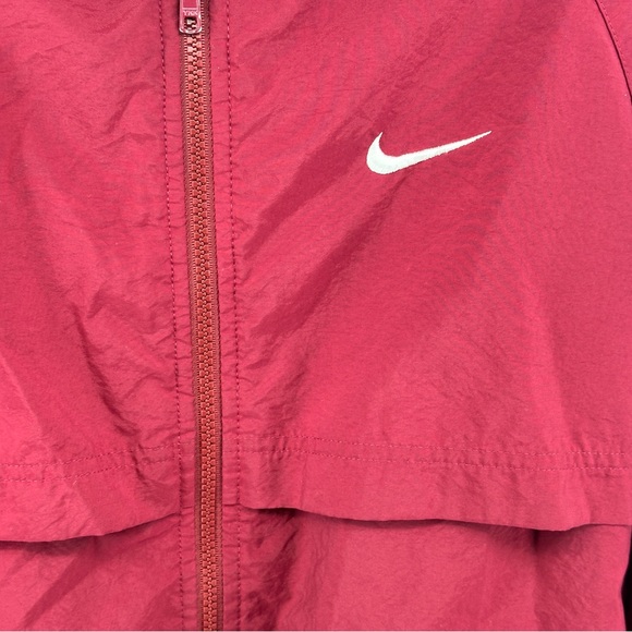 Men’s Vintage Nike Maroon Two-Piece Track Jacket and Pants Set Warmups Athletic - Picture 6 of 16